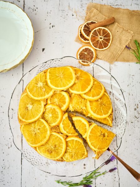 Tagurpidi porgandi-tsitruse kook