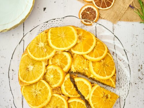 Tagurpidi porgandi-tsitruse kook