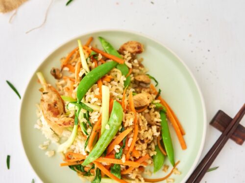 Wok kõõgiviljade ja pruuni riisiga