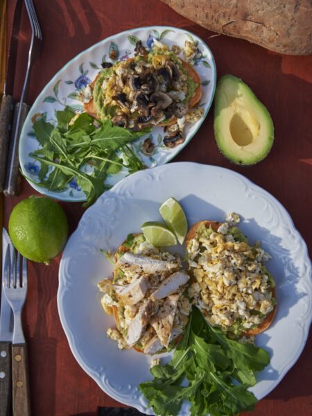 Kolme sorti bataadi toast’id