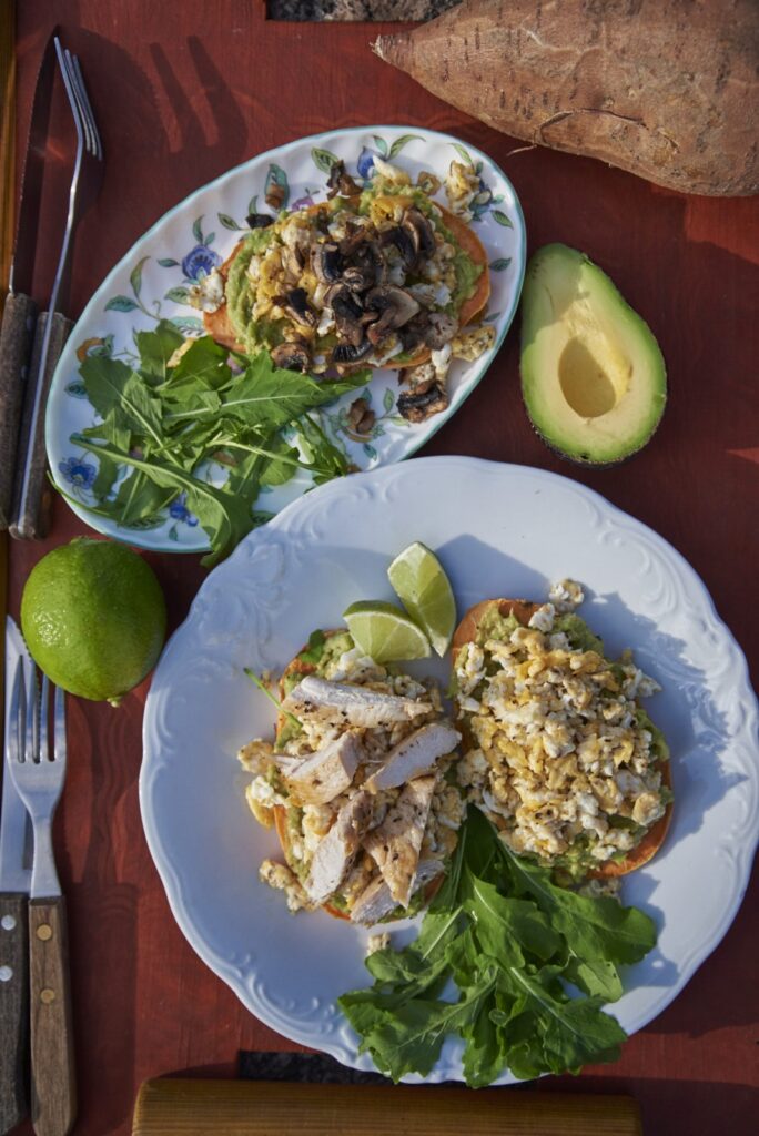 Kolme sorti bataadi toast’id