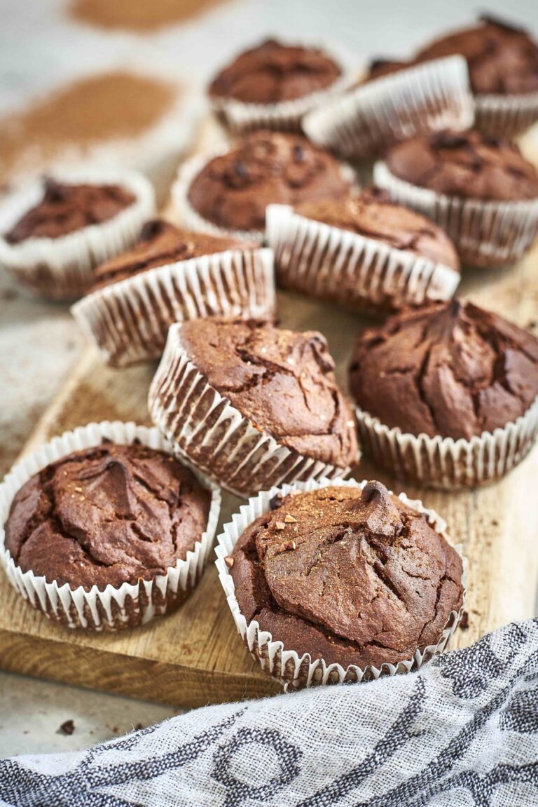 Mõnusalt šokolaadised bataadimuffinid