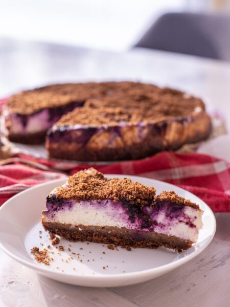 Leivapuru-kohupiimakook mustikatega