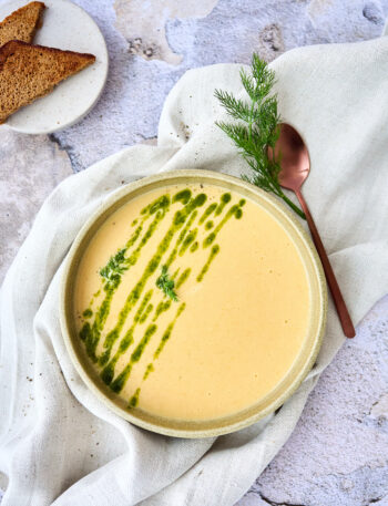 Koorene püreesupp tursafileega