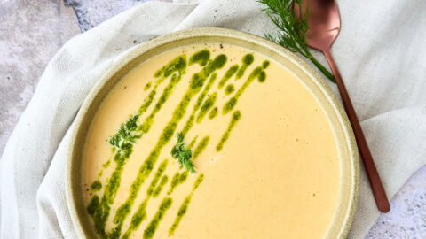 Koorene püreesupp tursafileega